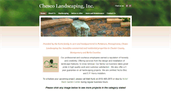 Desktop Screenshot of chescolandscaping.com